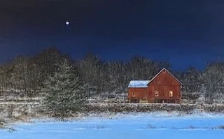 A Winter's Eve 7x11 - 11x15 framed - Del-Bourree Bach.jpg