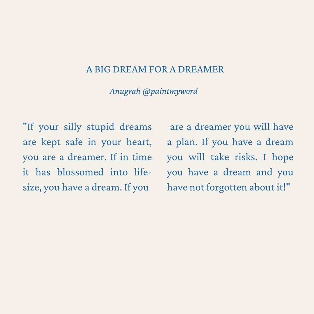 What Does It Mean To Dream Big?
