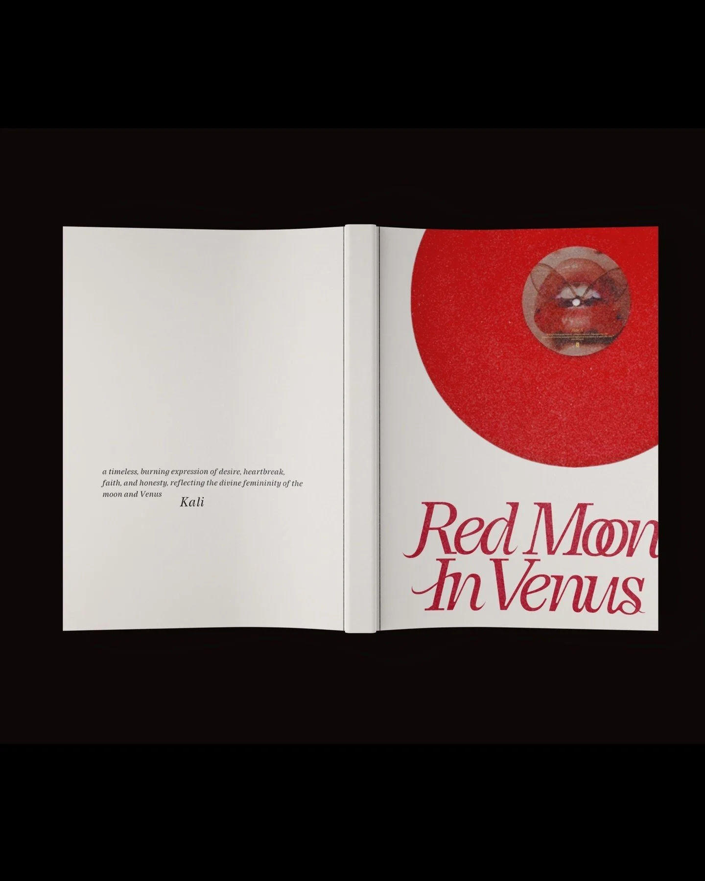MERCH MINI ZINE MOCKUP for // @kaliuchis studio album "Red Moon in Venus"
Made to order, by artists for artists.
Design by: @maxmiyake