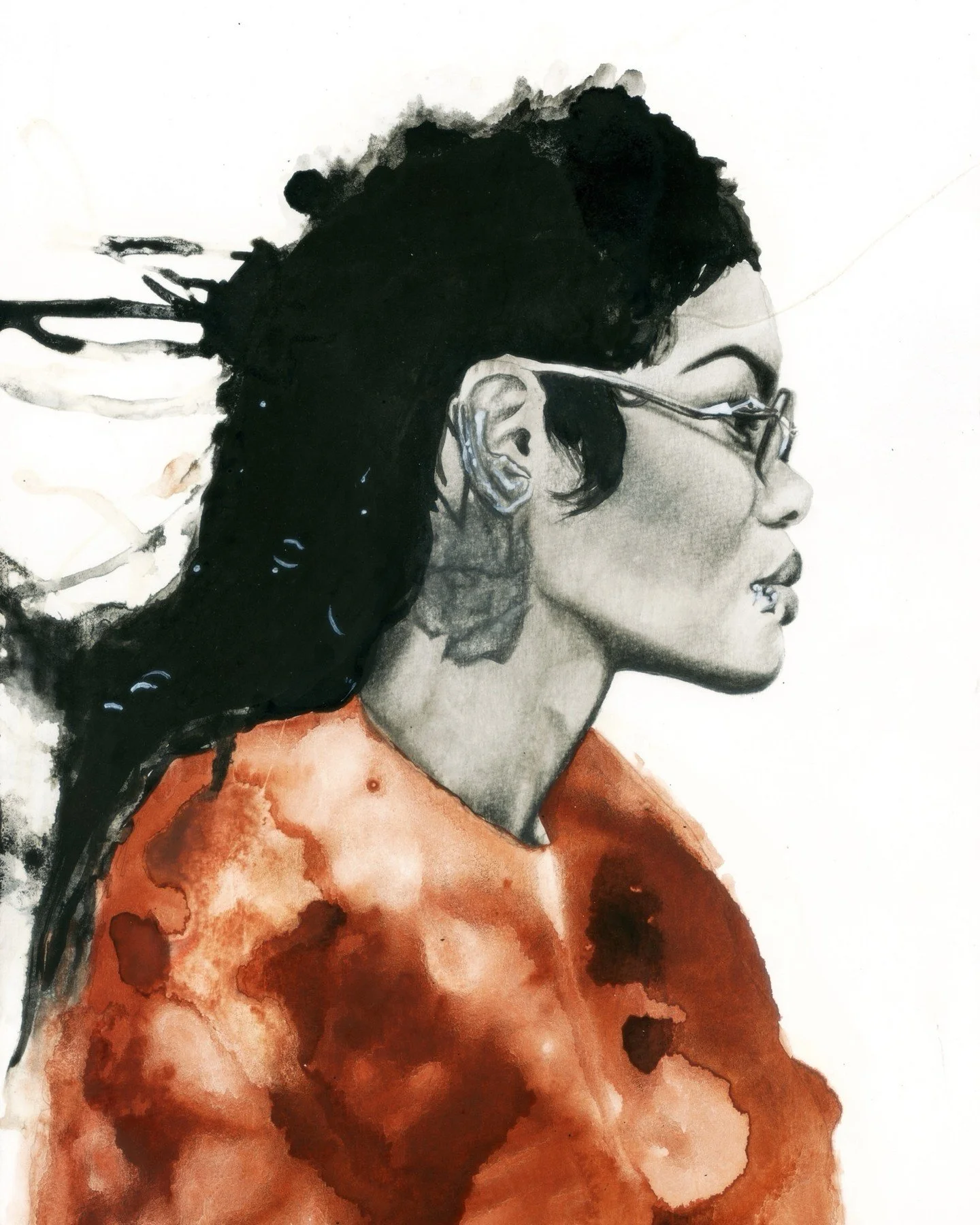 meet ⭐️ @emilycatherineillustration 
“In 2023 I embarked on a year of working on the things that made me happy, so I started an ink and bleach painting series based on the songs that got me through.”
View the work & Emily Catherine'