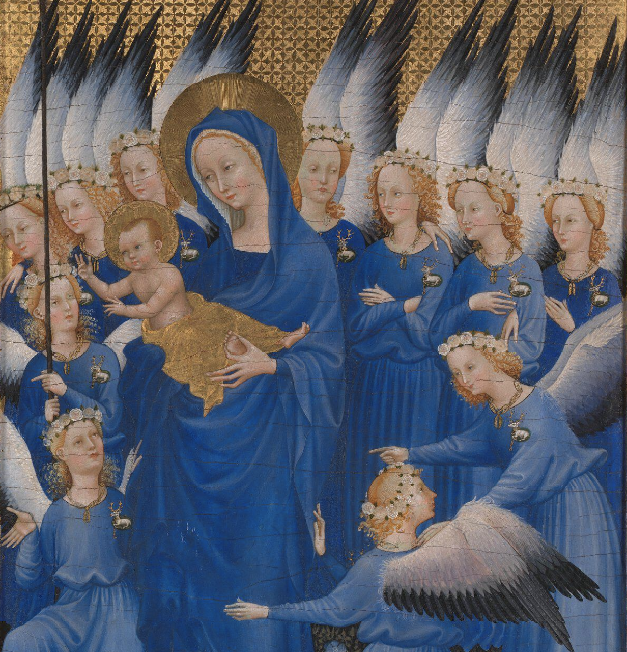 Wilton Diptych detail - National Gallery
