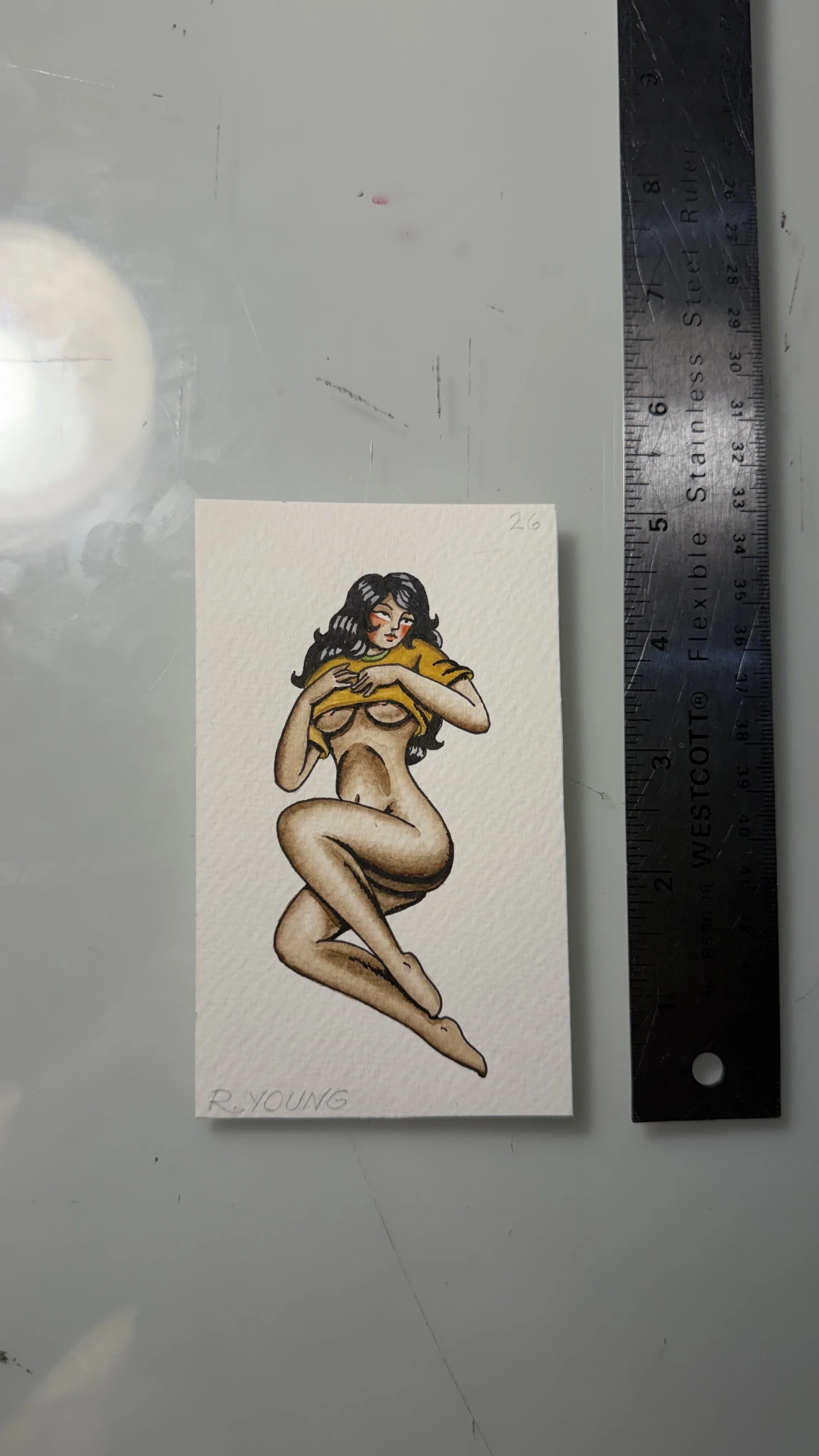 Mini Pinup Painting
