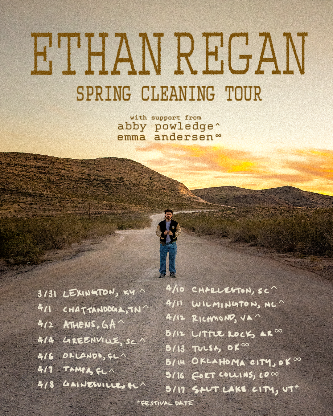 Ethan Regan Tour Poster