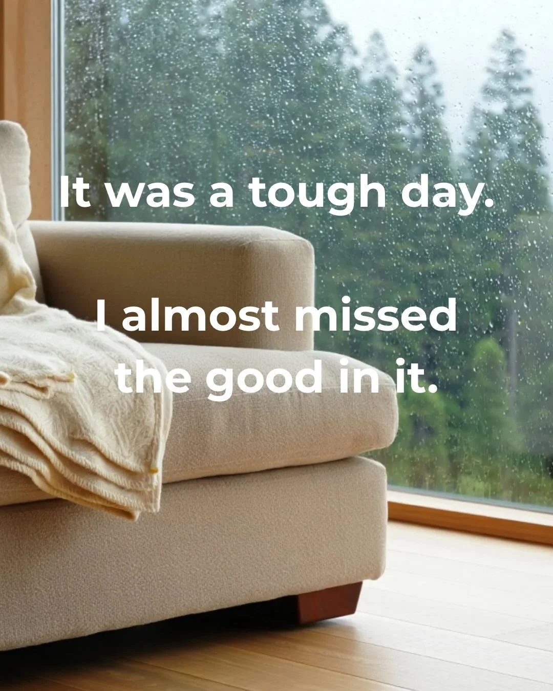 🌿 Tough days can end softly.

✨ Remind yourself:
I&rsquo;m thankful for this person&hellip;
I&rsquo;m thankful for this place&hellip;
Im thankful for this experience&hellip;
I&rsquo;m thankful for this mistake&hellip;

Tough days don&rsquo;t cancel 