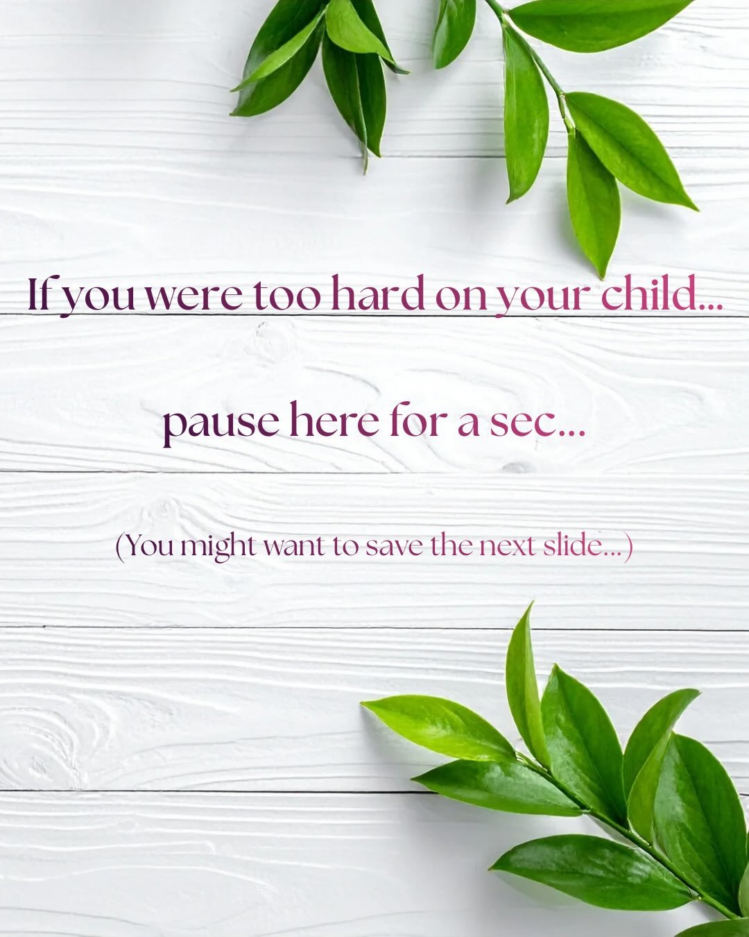 Parenting is hard. Sometimes we snap, judge too quickly, and forget that our words carry weight 🤍

🌱 If you&rsquo;re feeling frustrated or felt you were too hard on your child, this is your gentle reminder: 

🌿 Pause. Breathe. Reset. Repair.

Heal