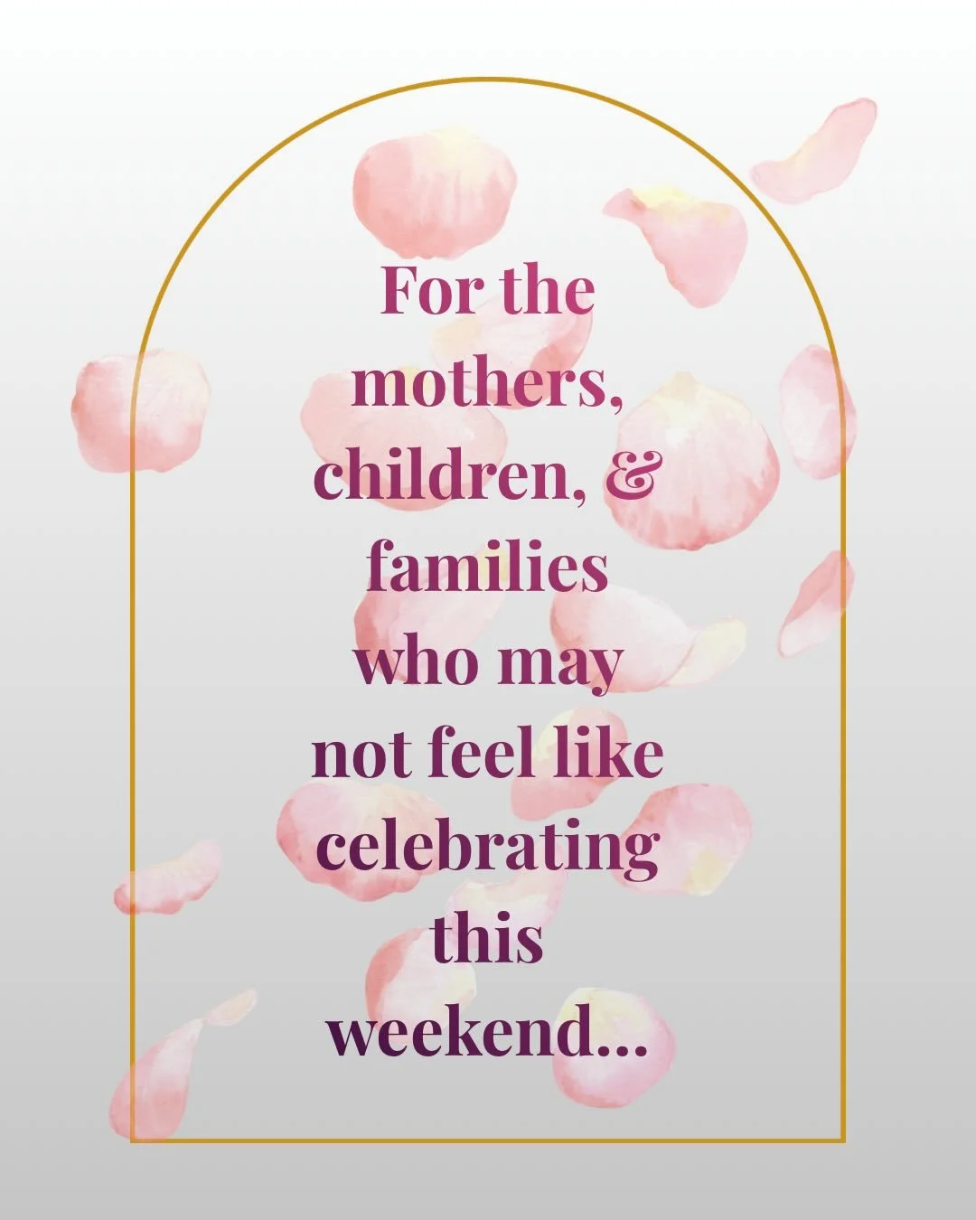 A gentle reminder that Mother&rsquo;s Day is not experienced the same way by everyone. 💙

#mothersday #emotionalwellbeing #vancouvercounsellor #reachoutforsupport #checkonyourfriends