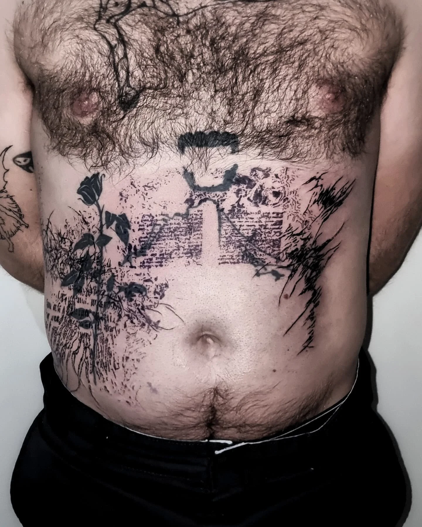 collage with ⁴seperate designs
made directly on the body
(fun)
done @1234tattoo.nl :3