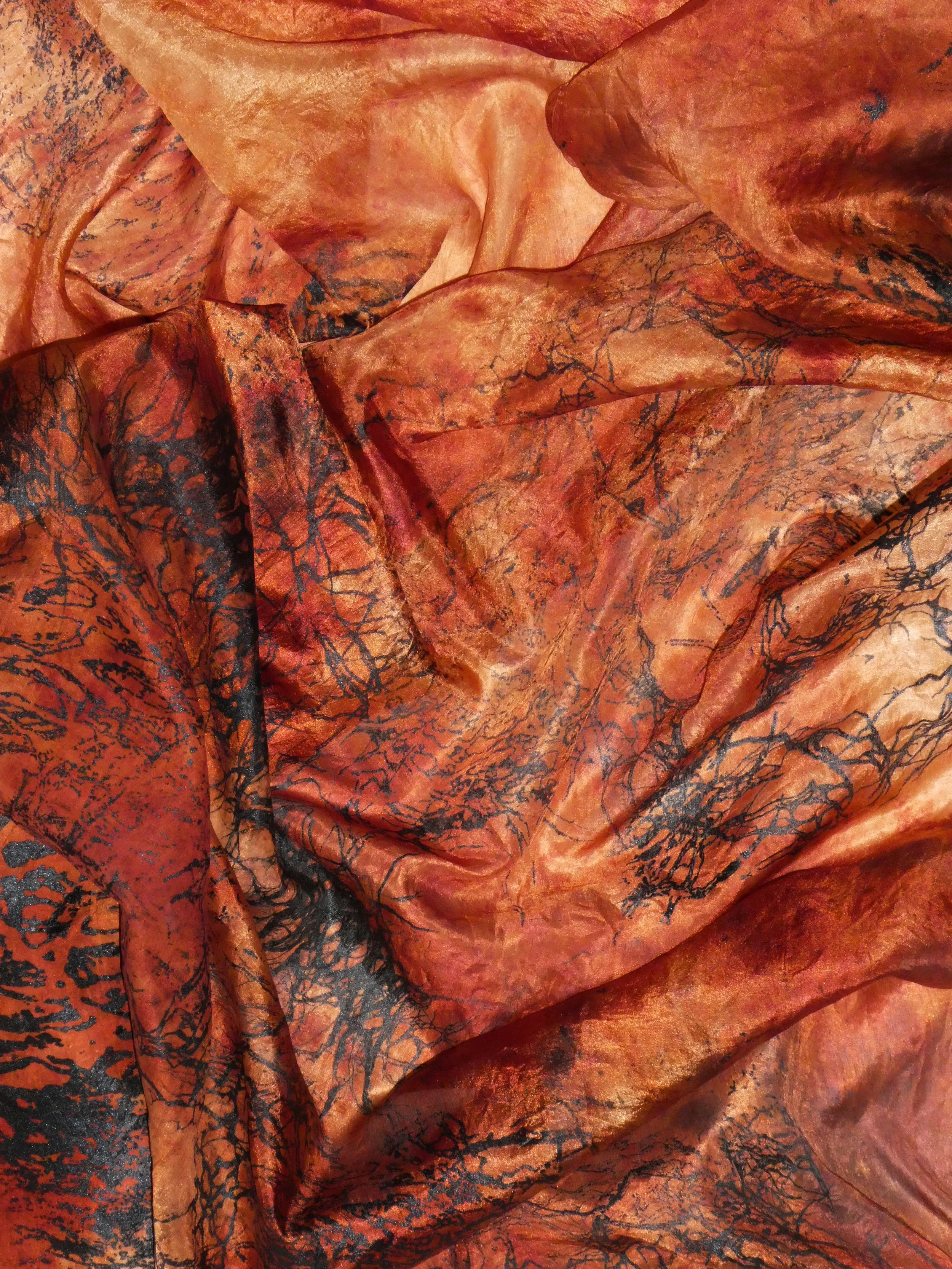 SILK SCARF O - 90x90cm