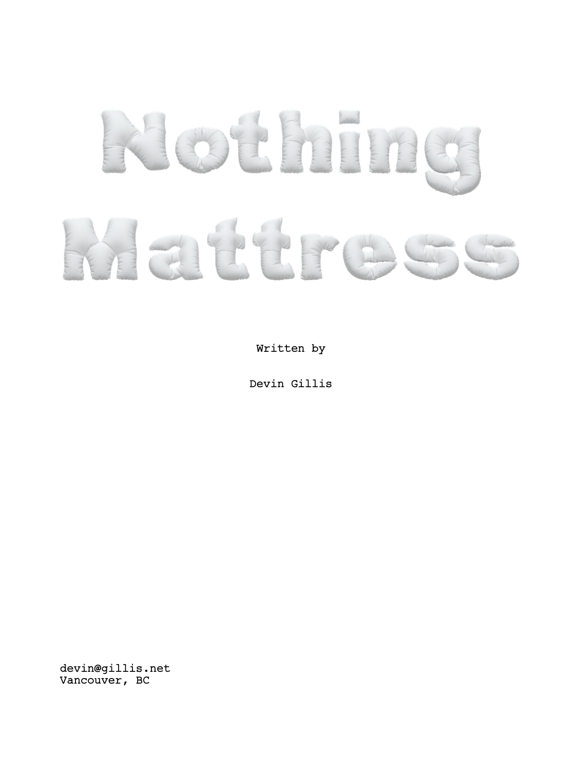 Nothing Mattress Short Film