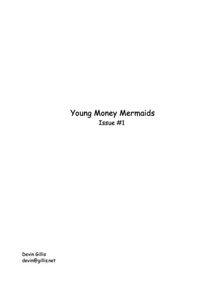Young Money Mermaids Comic Script