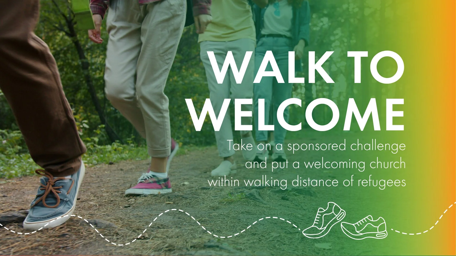 How far will you go to welcome a refugee? Take on a sponsored walk or event to raise funds for Welcome Churches – and give refugees a welcome they can walk to.