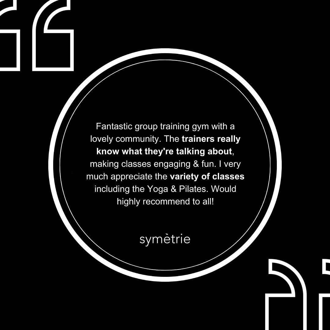 Symetrie is not just a place to workout, it's a community that supports your fitness journey every step of the way. Don't just take our word for it, see what our happy members have to say! 🌟 

#testimonials #googlereviews #5starreviews #symetrie #gy