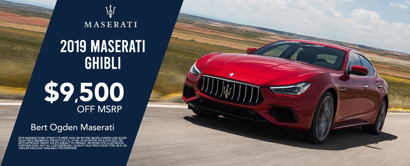 Web Banner for Bert Odgen Maserati
