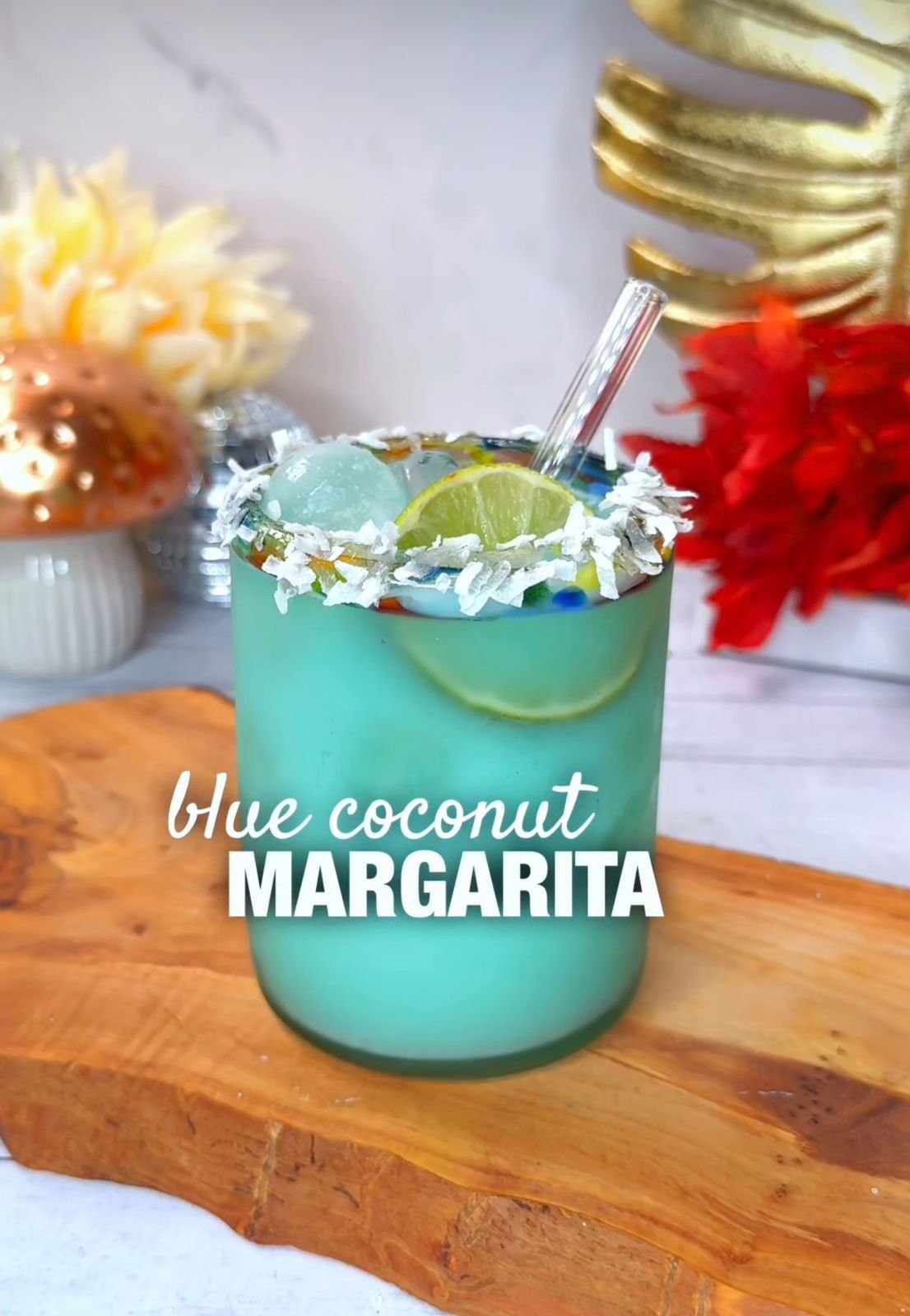 Blue Coconut Margarita 🍋‍🟩🥥