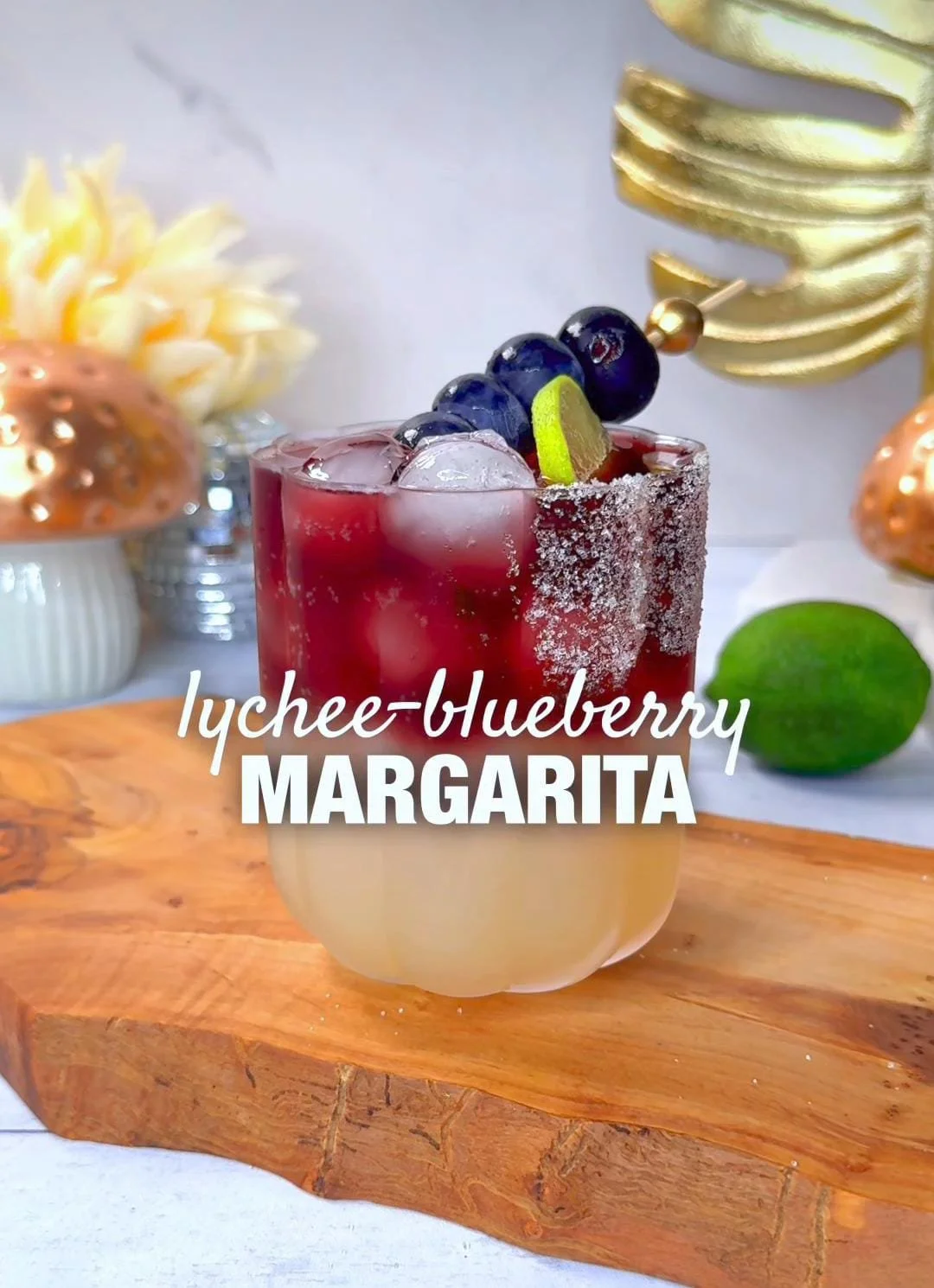 Lychee Blueberry Margarita