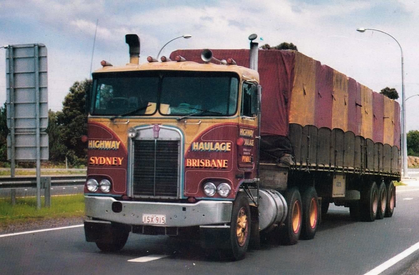 Stephen on the pacific highway in a Kenworth K123 or K125. Loved this truck.jpg