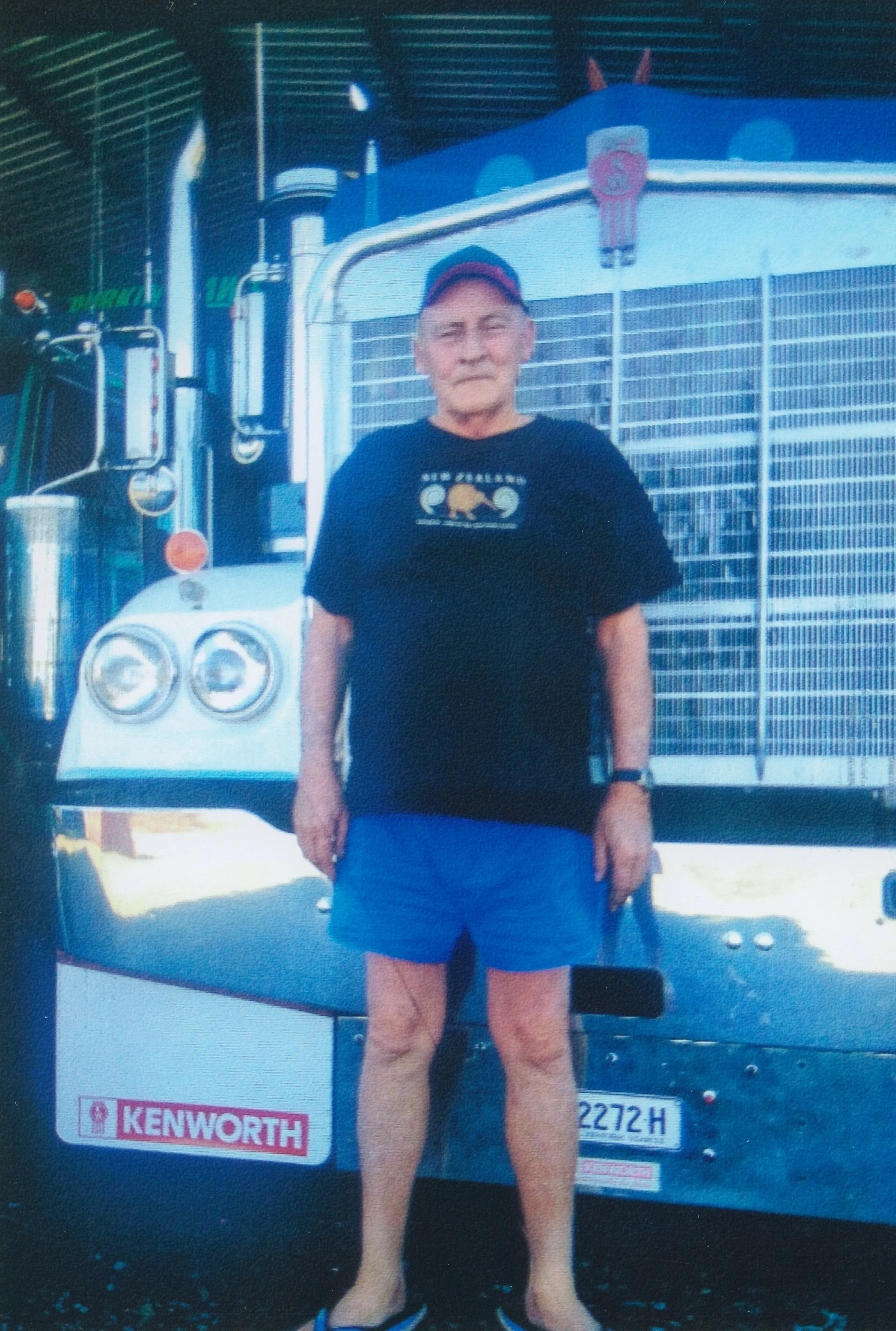 Rod with Kenworth W model, Lockhart.jpg