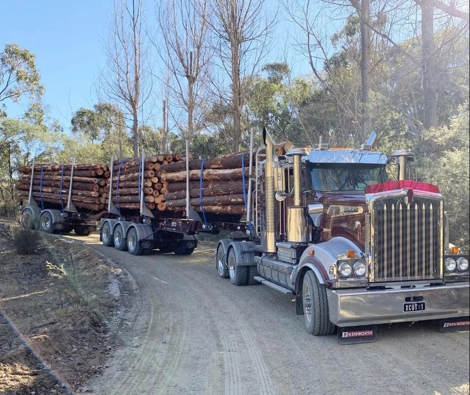 Pic 6- Waynes own truck & Trailer with load 2019.JPG