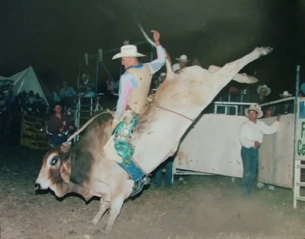 Eddy in his bullriding days.JPG