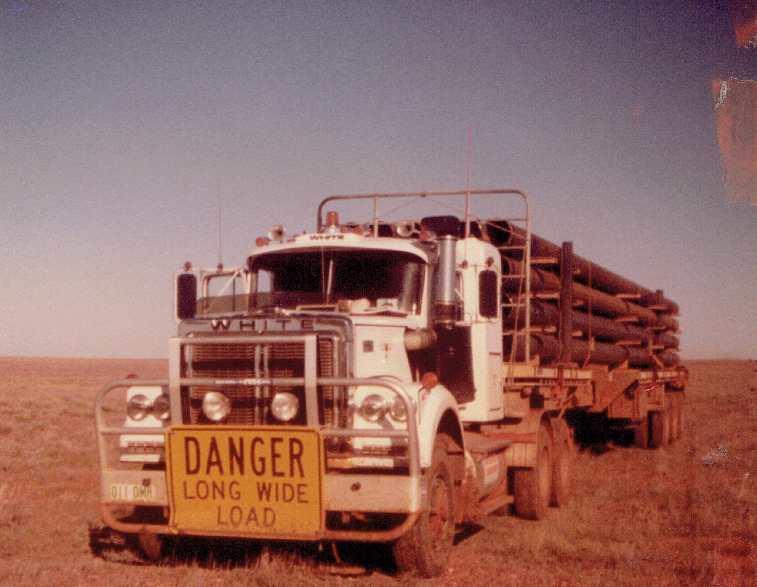 Mal Wyton 1983 first load of pipes Jackson to Moonie pipeline Road Boss.jpg