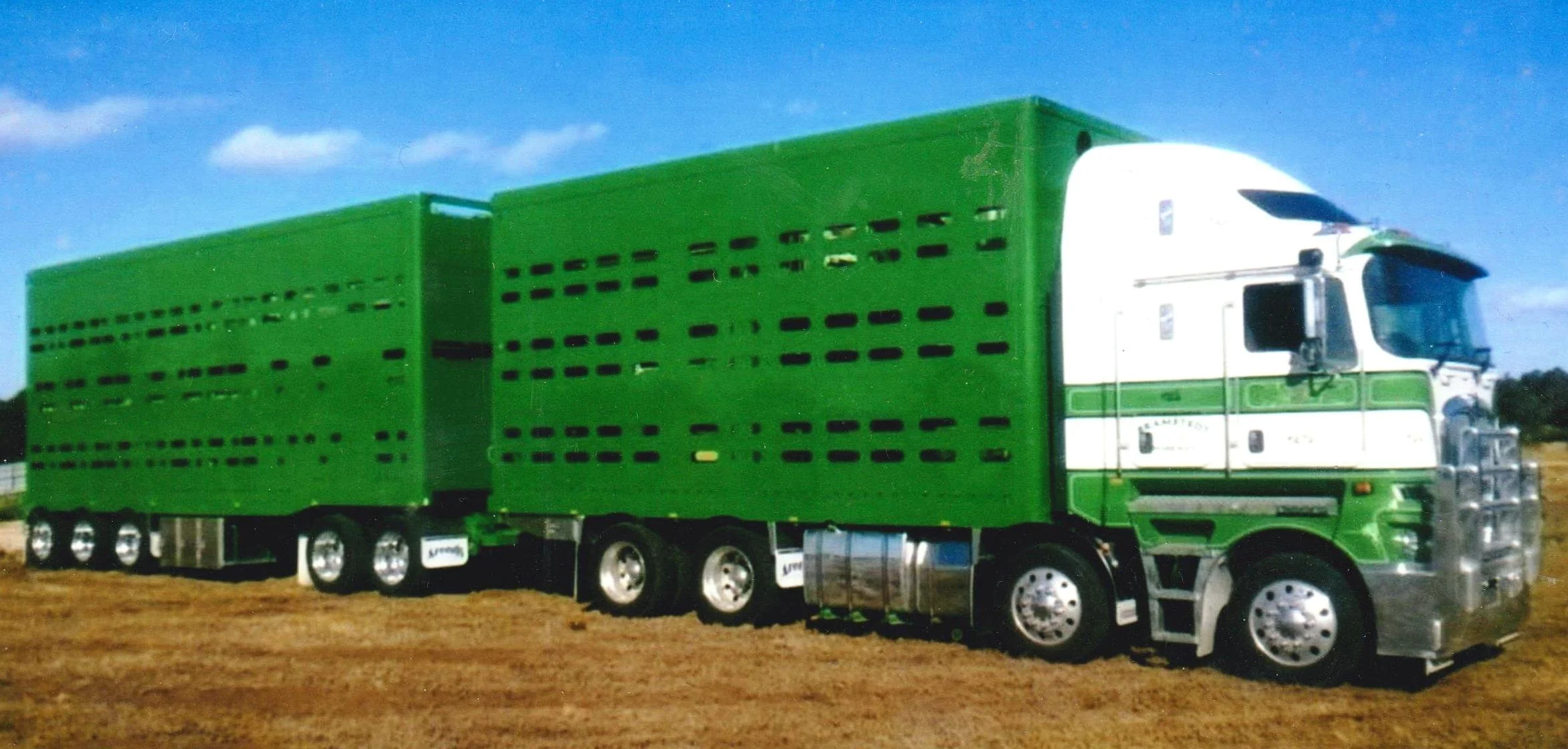 Trevor BRAMSTEDT 'Lego Truck' 2014 - first PBS livestock vehicle in Australia 001.jpg