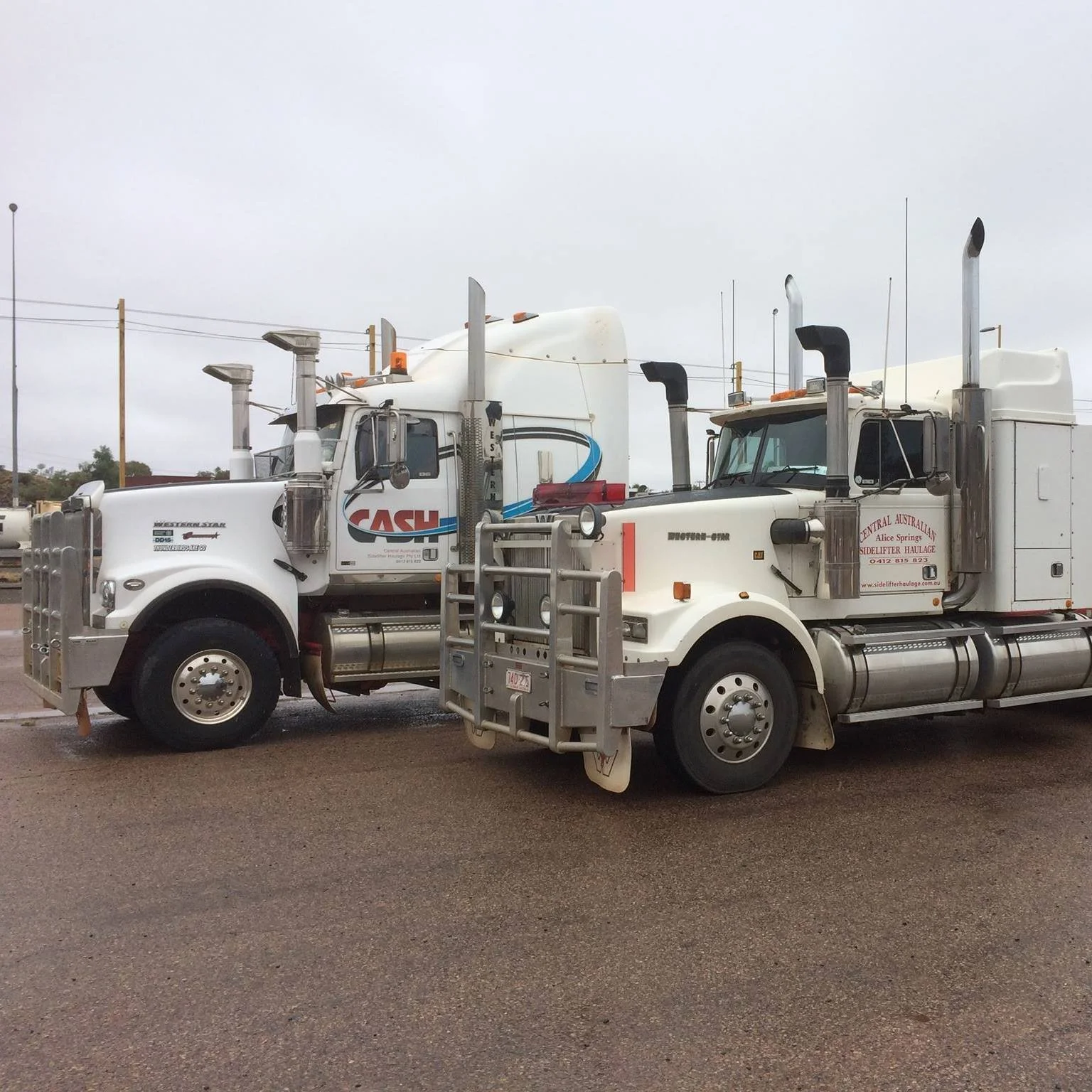 andy hill The old and the new - Western Star prime movers.jpg