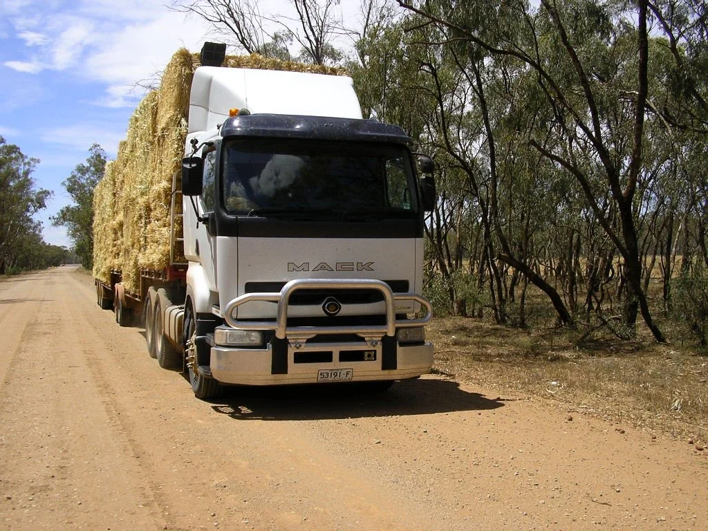 Brian Watts, Load of straw Collabrenibri, January 2005.jpg