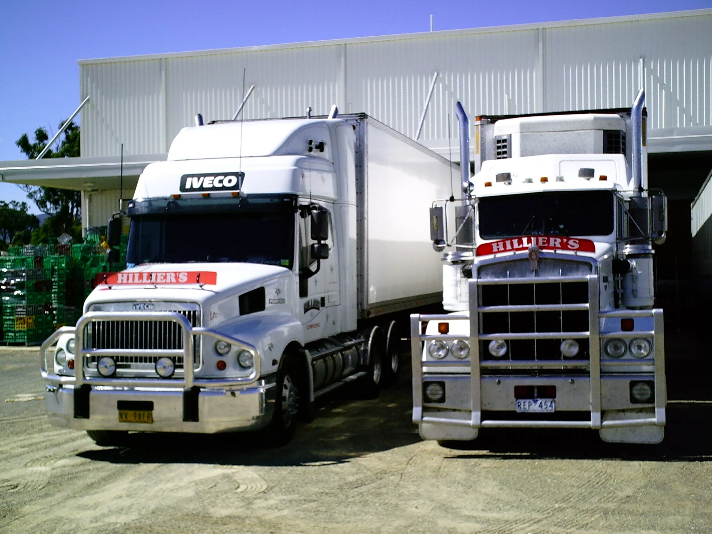 hillier j . Two of Jacks fleet loading milk.JPG