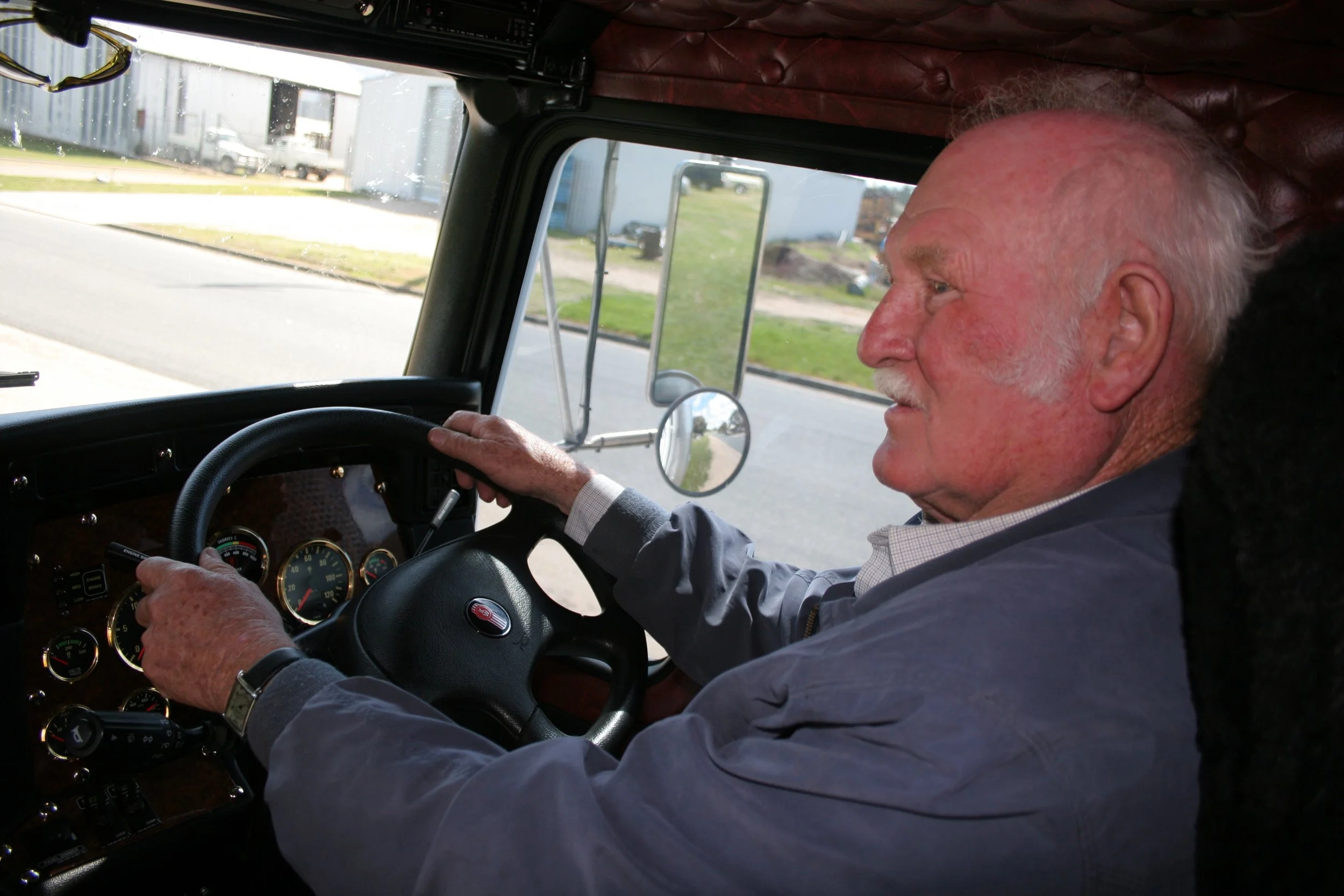 hillier  Jack behind the wheel of a Kenworth.JPG