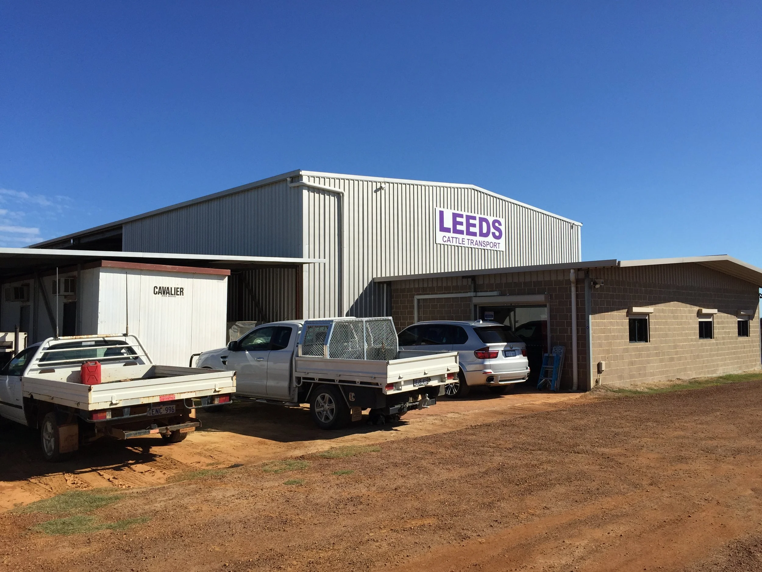 LEEDS  john CATTLE TRANSPORT OFFICEWORKSHOP AT BULLSBROOK WA.JPG