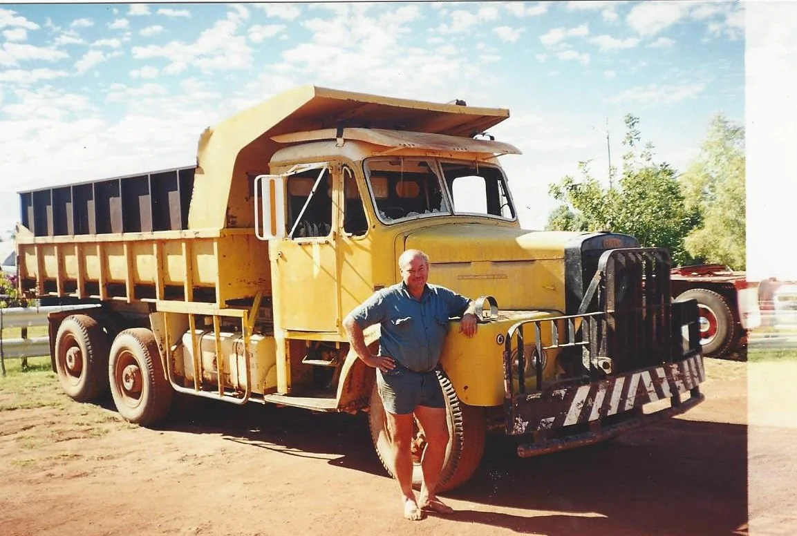 leeds john 1962 Leyland Super Hippo with John Leeds.jpg