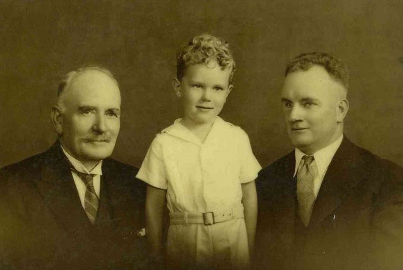 3 Generations L to R Bartholomew; Neville; Harrold Hawkins.jpg