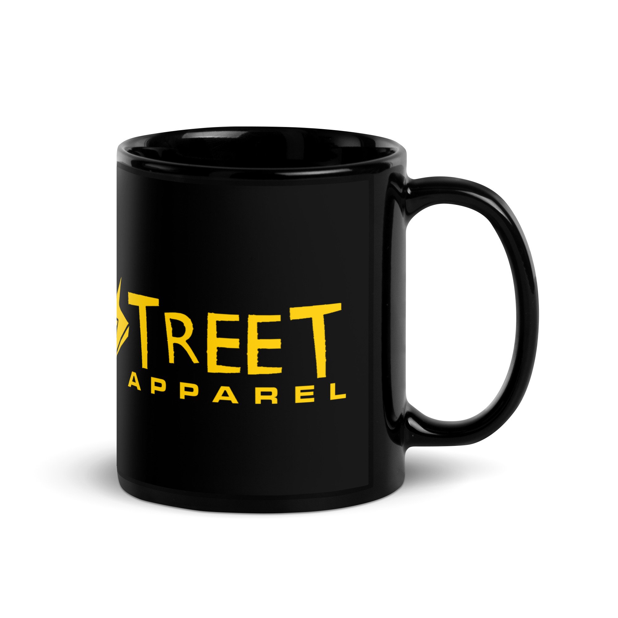 Street Apparel Black Glossy Mug