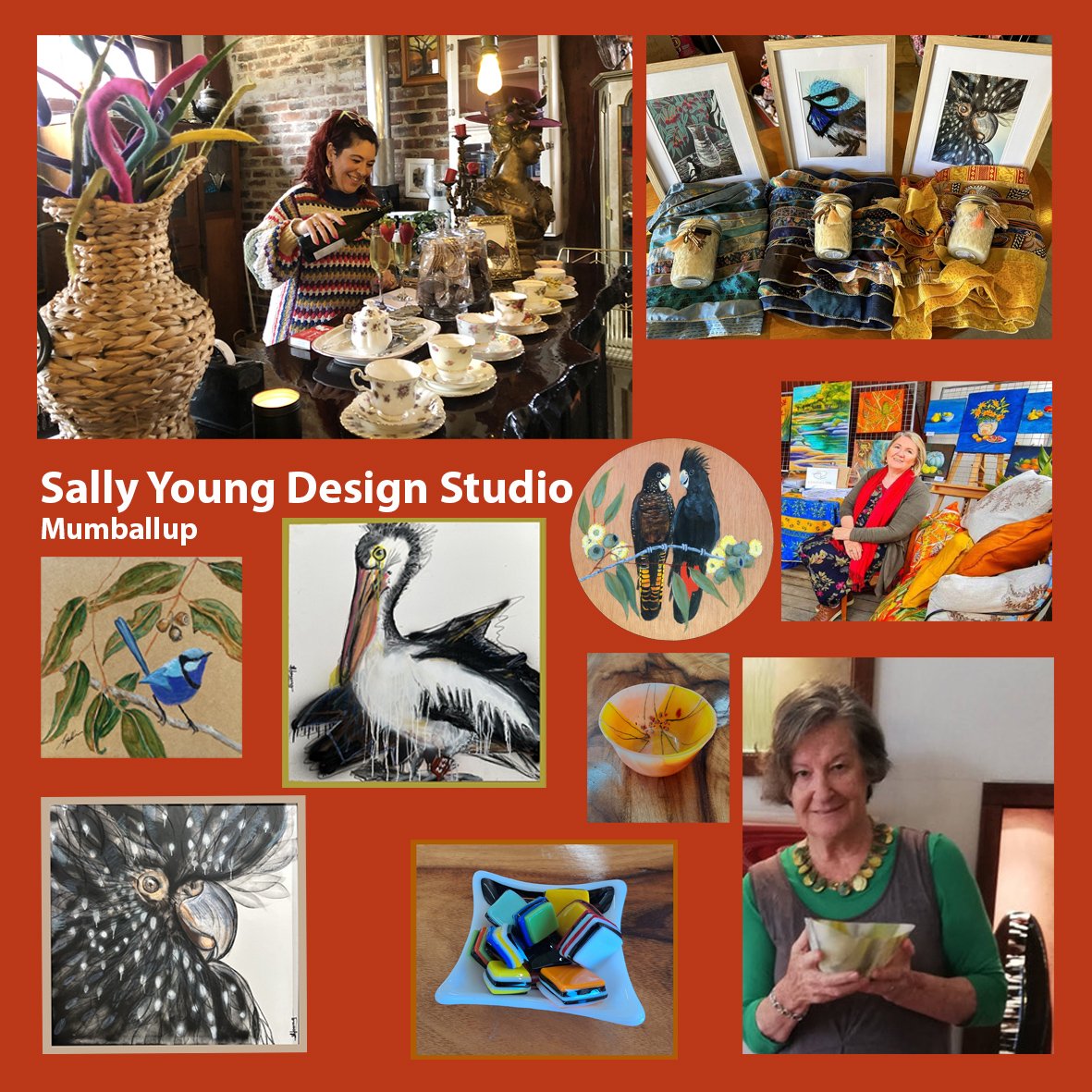 SALLY YOUNG&rsquo;S DESIGN STUDIO will be on the PRESTON VALLEY ARTISAN TRAIL on 4th &amp; 5th Nov. 2023 look for the flags just 2ks east of the Mumballup Pub  to find Sally&rsquo;s funky straw  bale studio, home to ethical bamboo fashion, hand craft