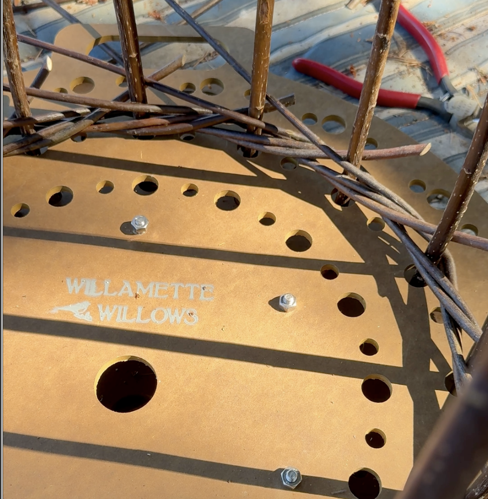 Weatherproof Round Weaving Template