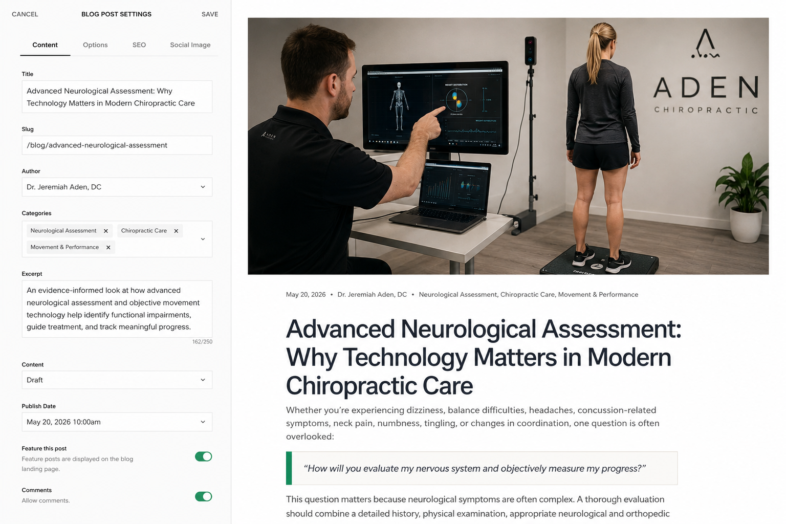 Advanced Neurological Assessment: Why Technology Matters in Modern Chiropractic Care.