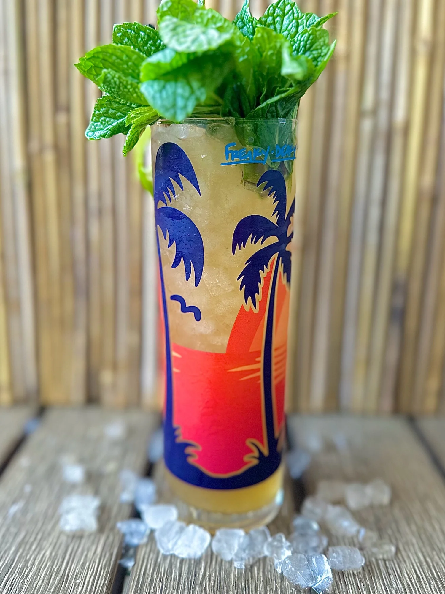 Dead Ted” Sunset Zombie Glass — Freaky Deaky Tiki
