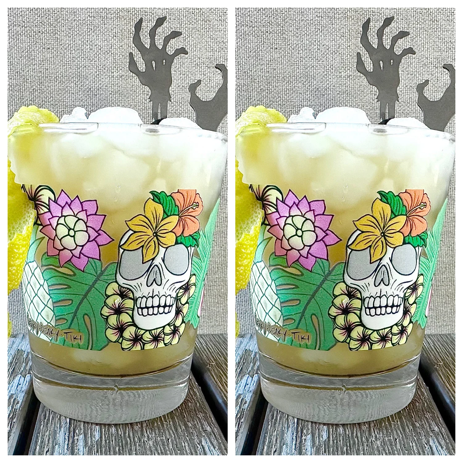 Mai Tai glass set of 2 — Freaky Deaky Tiki