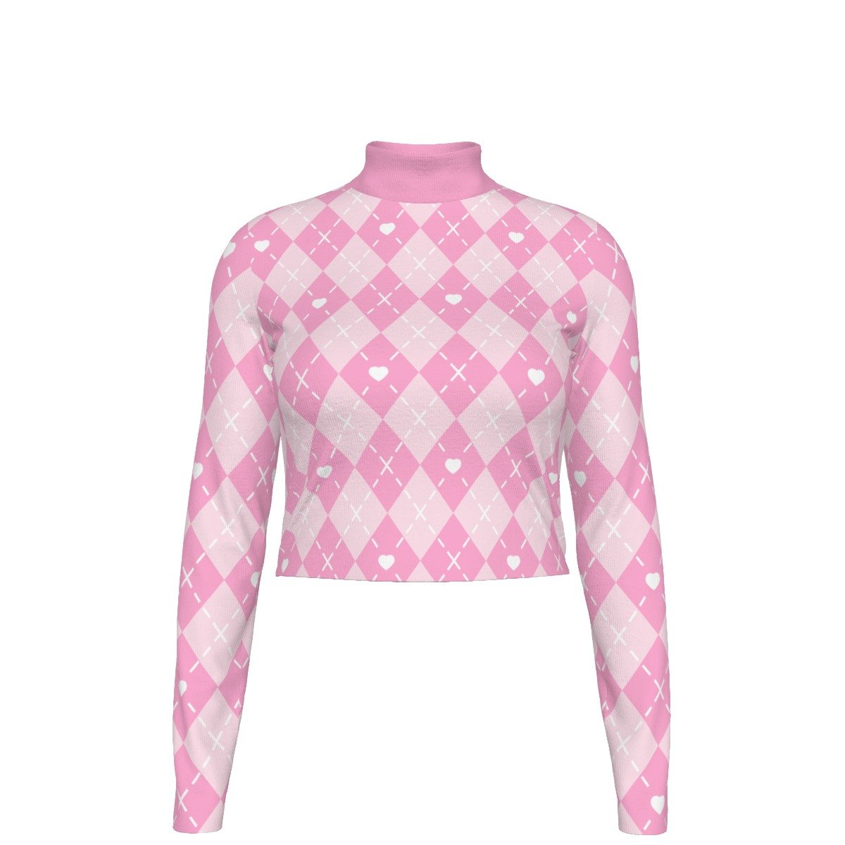 Love Me Some Argyle Crop Top