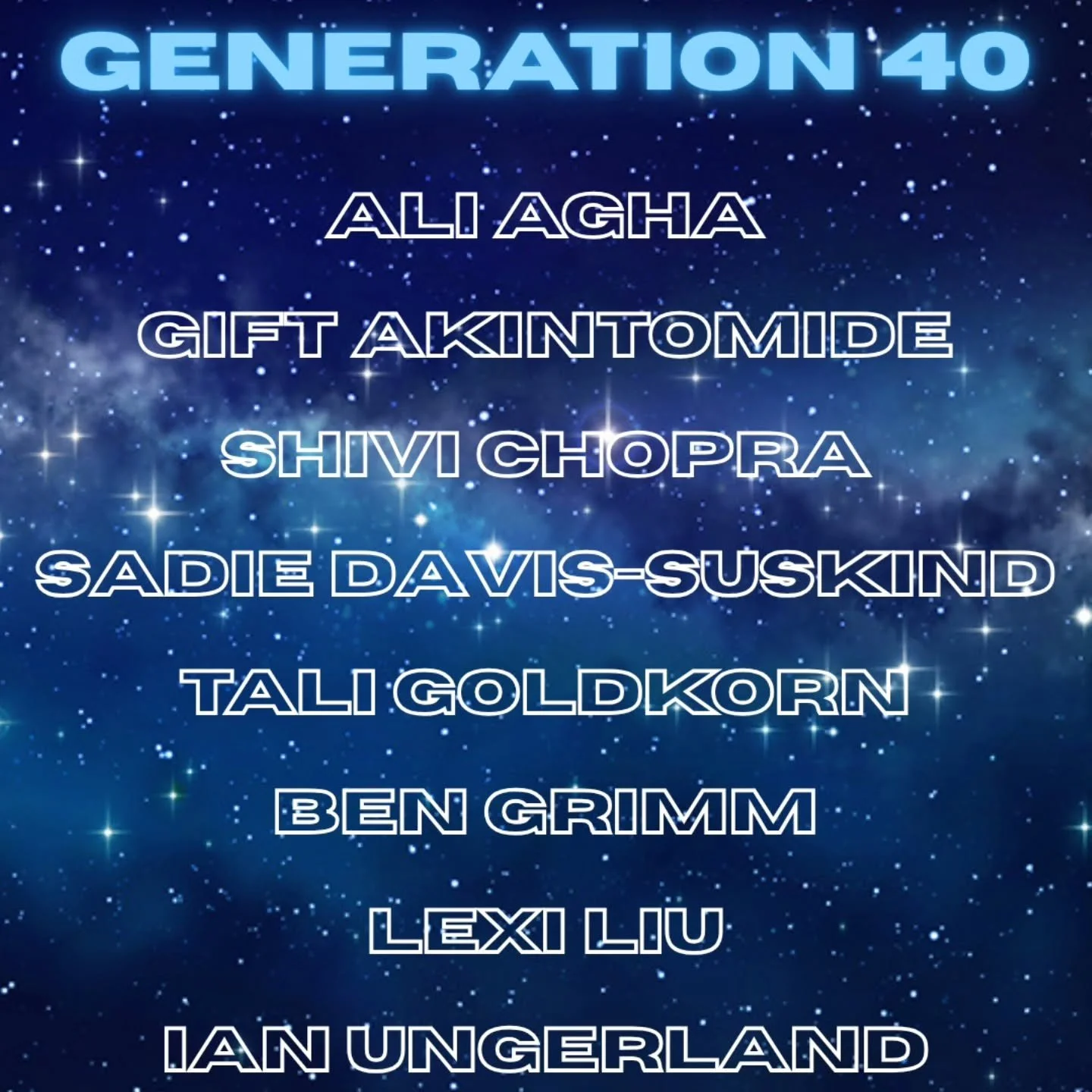 OFF-OFF CAMPUS PRESENTS: GENERATION 40!!!!!!!!!!
