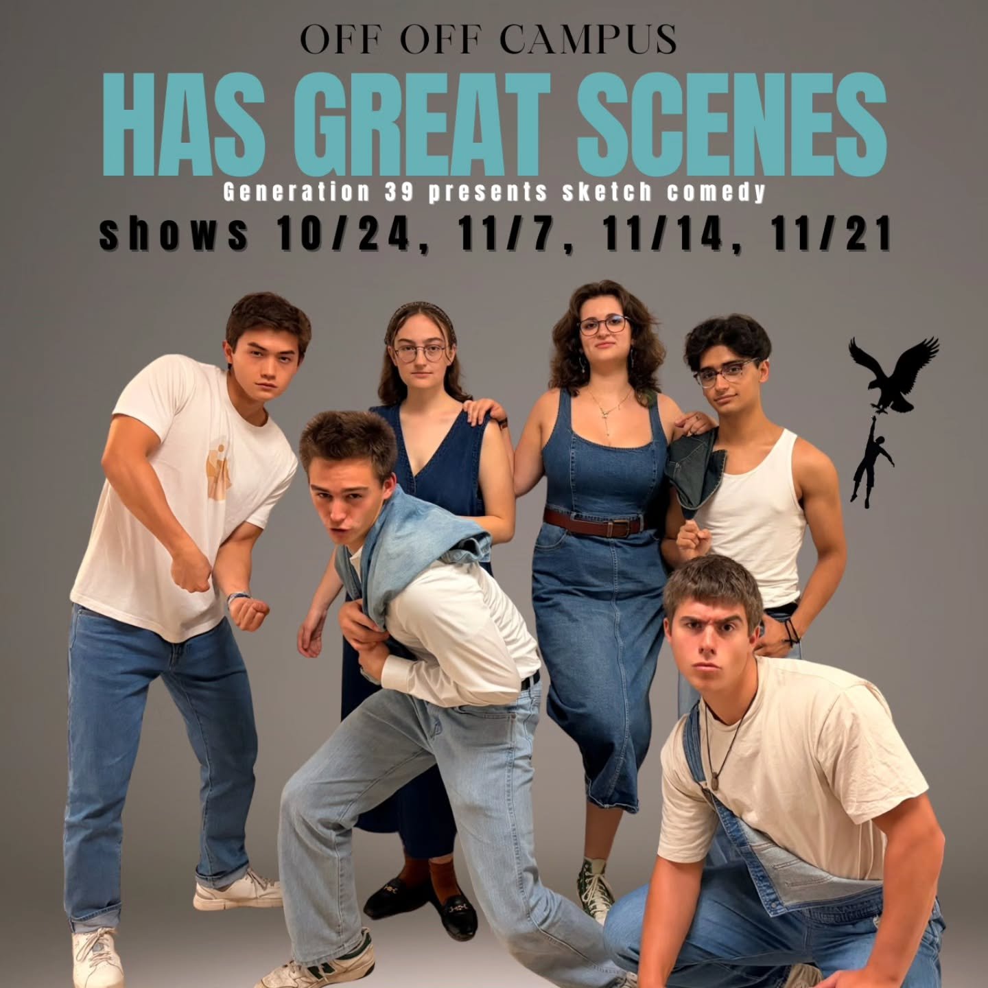 Sexy, silly, and minimally controversial, Off-Off Campus is back at it again with Generation 39's sketch season. With a smattering of improv and an arsenal of wardrobe changes you wouldn't believe, they're bringing you scenes that *demand* to be seen