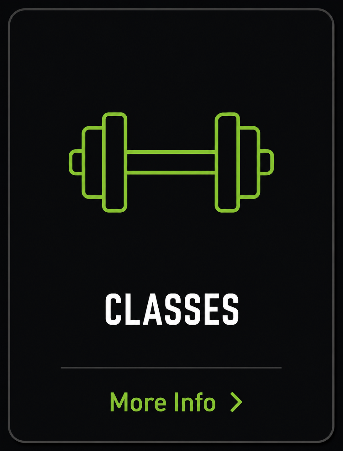 This image shows a green membership icon, directing individuals to learn more about the coach-led classes timetabled throughout the week at Pantheon Plymouth.