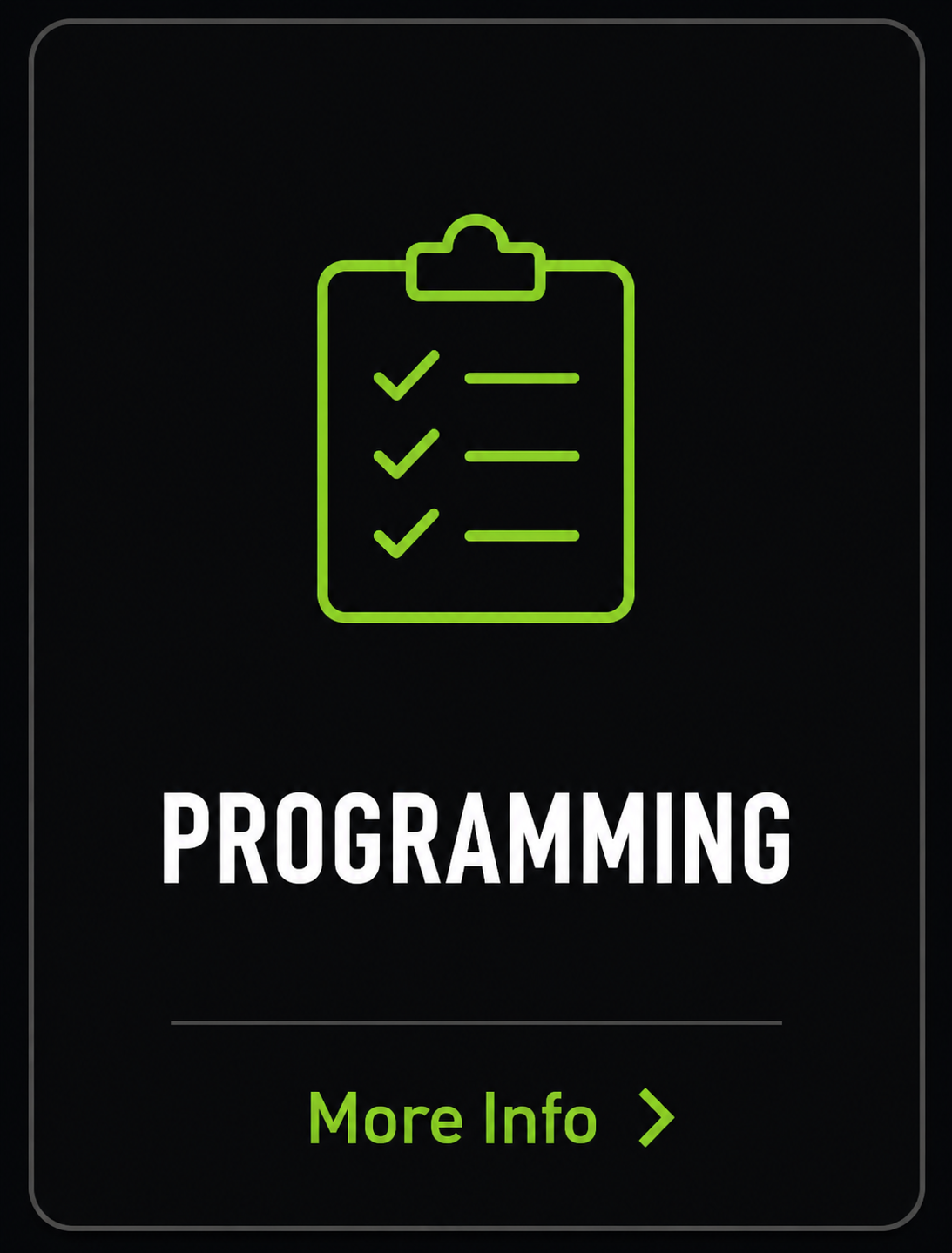 This image shows a green membership icon, directing individuals to learn more about the fitness programming options available at Pantheon Plymouth.