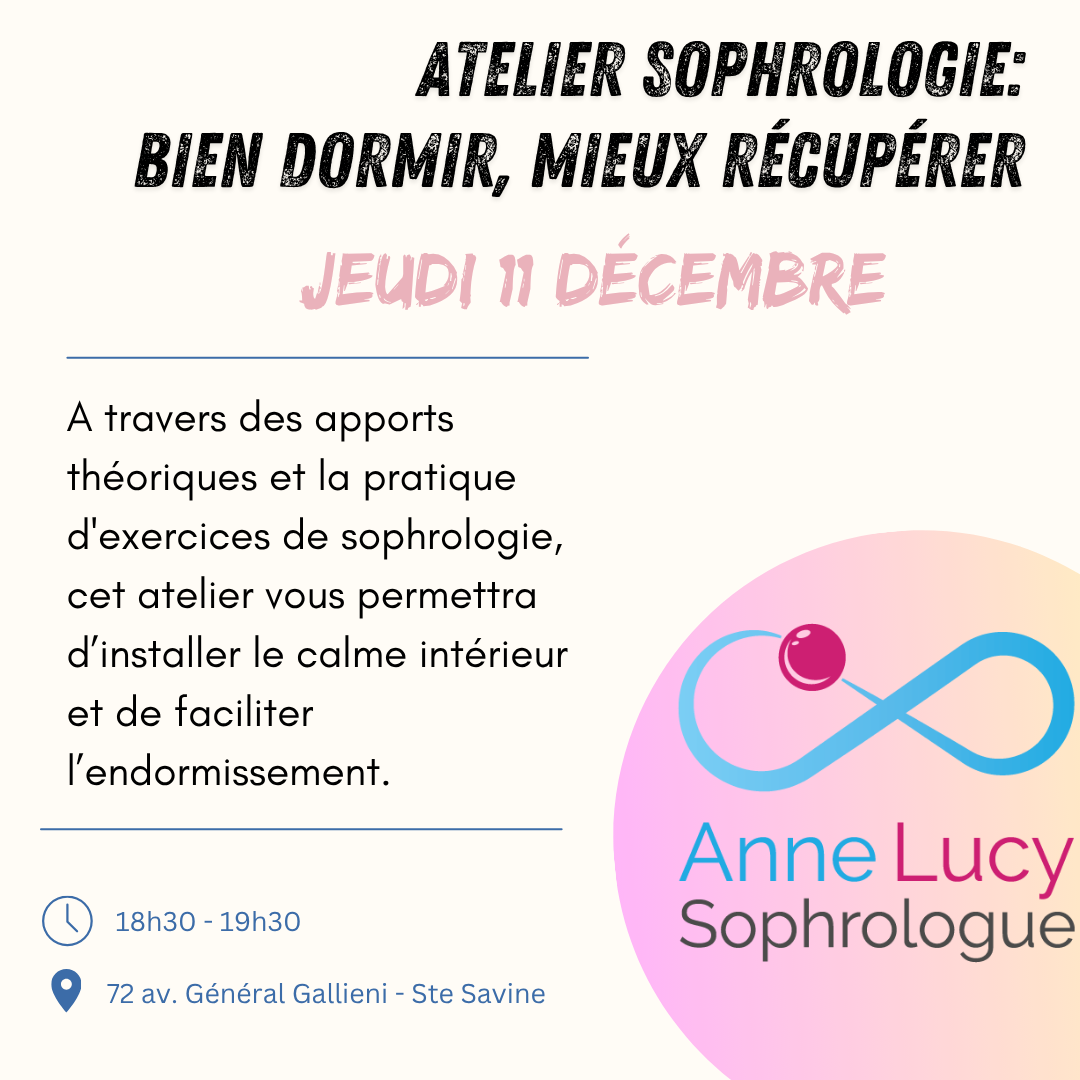 Atelier de sophrologie - Bien dormir, mieux récupérer