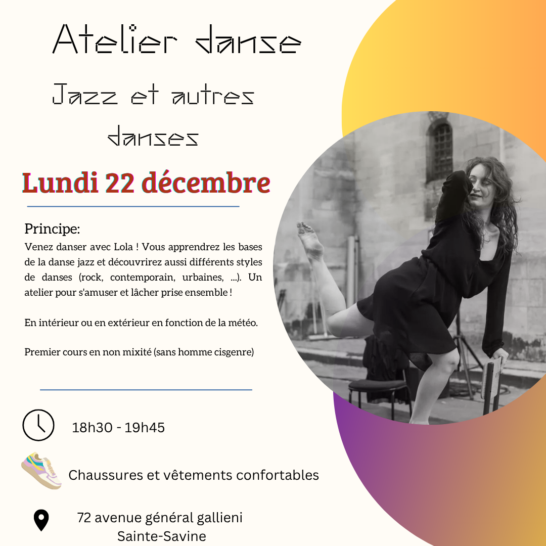 Atelier danse - jazz et autres danses