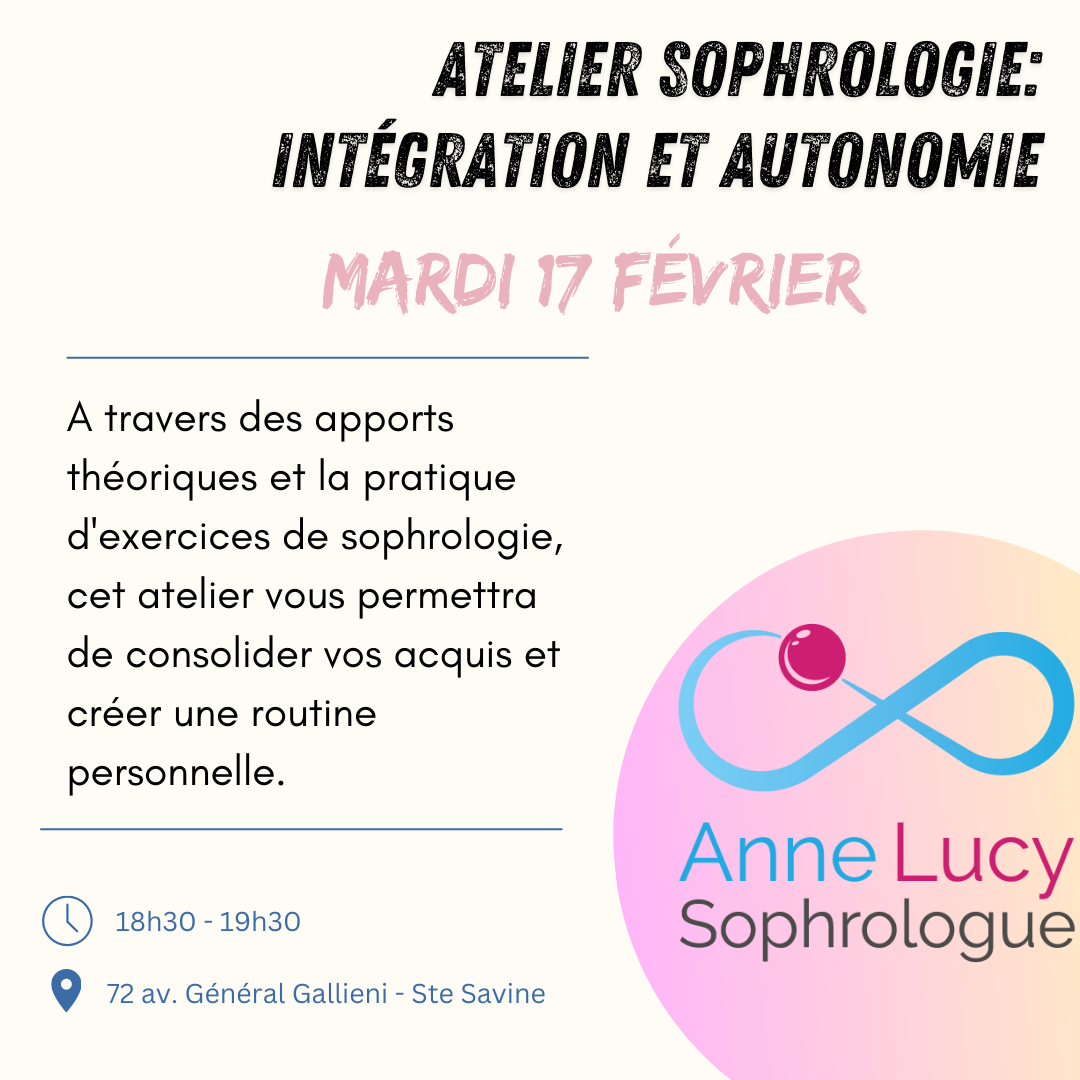 Atelier de sophrologie - Intégration et autonomie