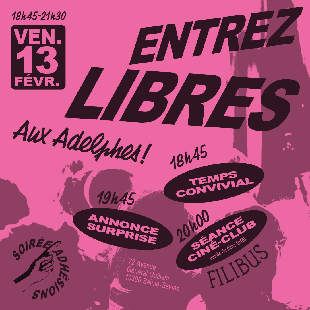 Entrez libres aux Adelphes !