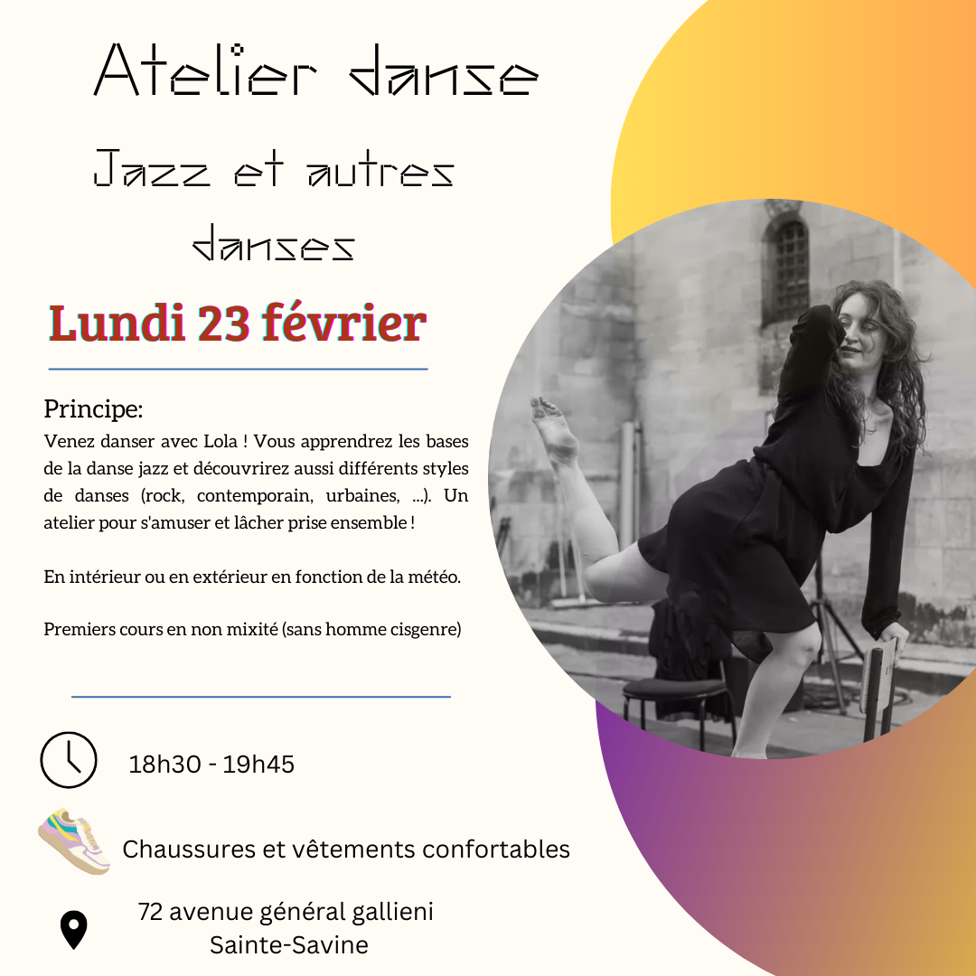 Atelier danse - Jazz et autres danses