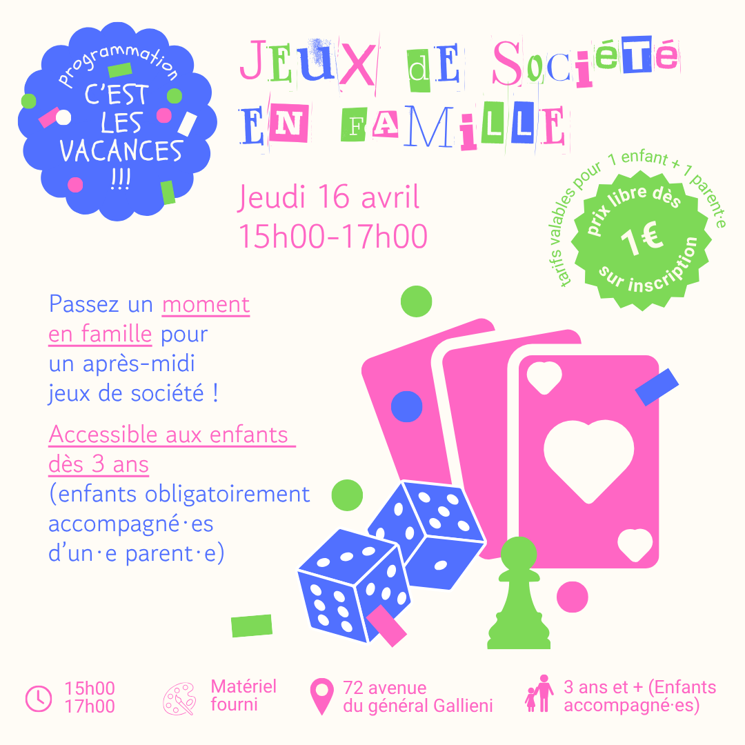 Jeux de société en famille
