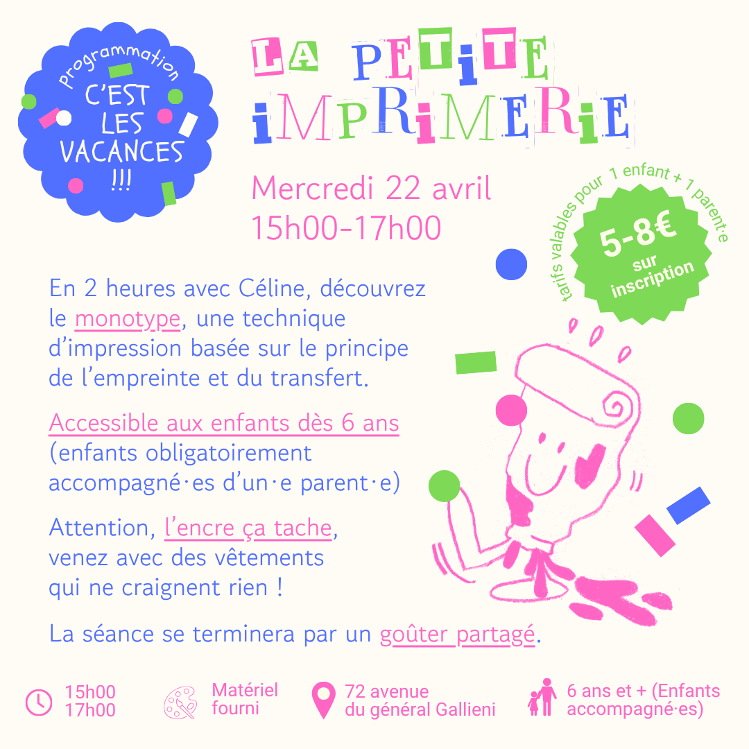 La petite imprimerie - spéciale parents-enfants !